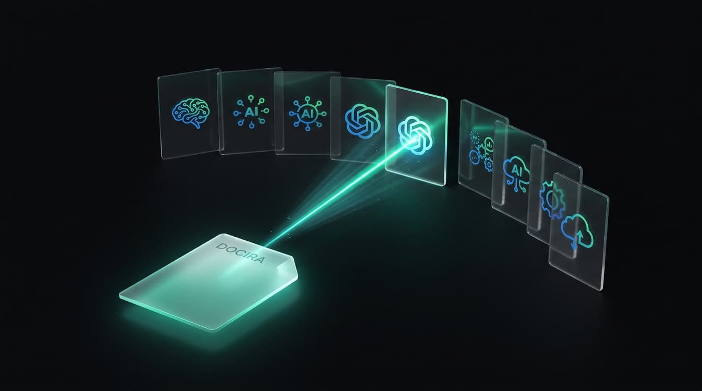 Document being classified and routed to the optimal model tier