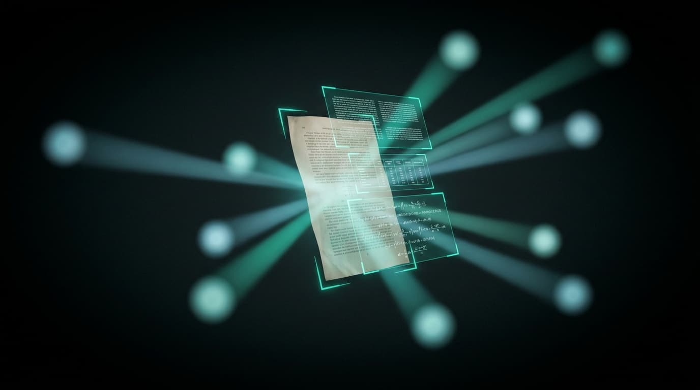 Docira dashboard — document parsing in progress